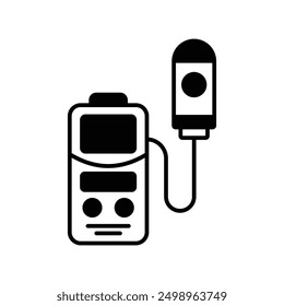 light meter icon with white background vector stock illustration