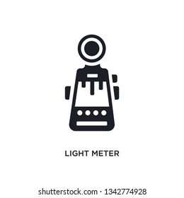 light meter isolated icon. simple element illustration from photography concept icons. light meter editable logo sign symbol design on white background. can be use for web and mobile