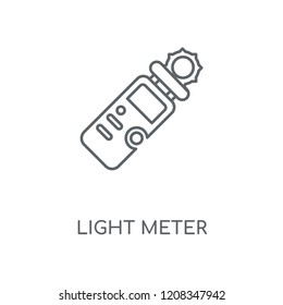 Light meter linear icon. Light meter concept stroke symbol design. Thin graphic elements vector illustration, outline pattern on a white background, eps 10.