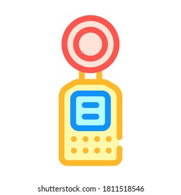 vector de icono de color del equipo de medición de luz. señal del equipo de medición de luz. ilustración de símbolo aislado