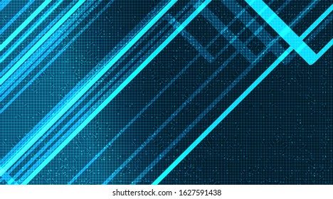 Light Microchip on Technology Background,neon Digital and security Concept design,Free Space For text in put,Vector illustration.