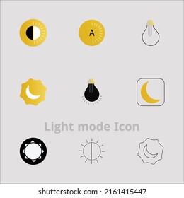 Light mode flat icon vector eps- .EPS