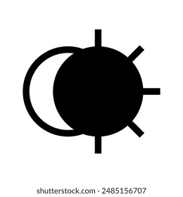 Light Mode Icon Vector Symbol Design Illustration