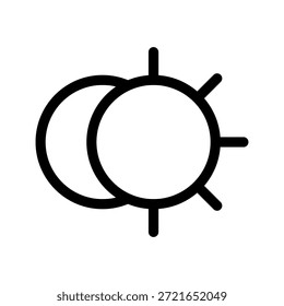 Leuchtmodus-Symbol, Vektorsymbol-Entwurfsgrafik