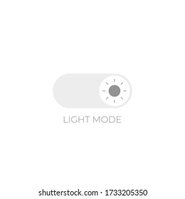 Light Mode Switch Vector Illustration. Day Mode Slider Design
