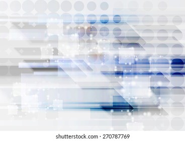 Light modern hi-tech geometric background. Vector design