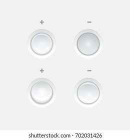 Light Modern Web Buttons Set