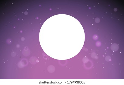 Iluminación desde la ilustración de fondo de la luna