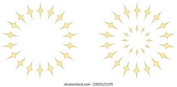 Light motif design, frame. Gothic style. Golden style.