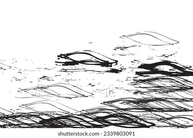 Light motion trails texture. High speed long exposure motion blurred light effect. Light streaks trace and speed lines. Vector.