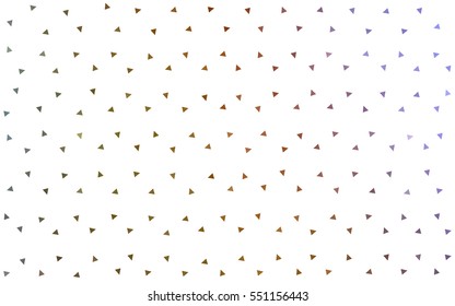Light Multicolor abstract colorful vector background, which consist of triangles. Pattern with colored triangles on white background.