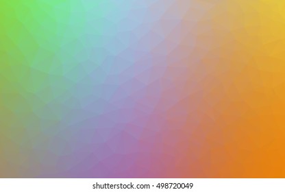 Light multicolor abstract mosaic background. Shining illustration, which consist of triangles. The textured pattern can be used for background.
