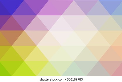 Light multicolor abstract mosaic background. A sample with polygonal shapes. A new texture for your design.