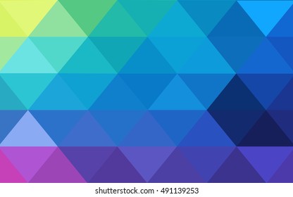 Light multicolor abstract mosaic template. Geometric illustration in Origami style with gradient.  Brand-new design for your business.