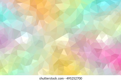 Light multicolor abstract mosaic template. A completely new color illustration in a vague style. Brand-new style for your business design.