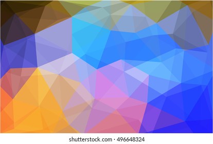 Light multicolor abstract mosaic template. Creative illustration in halftone style with gradient. The template can be used as a background for cell phones.
