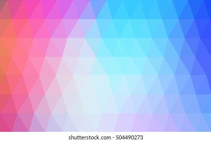 Light multicolor abstract mosaic template. A vague abstract illustration with gradient. The template can be used as a background for cell phones.