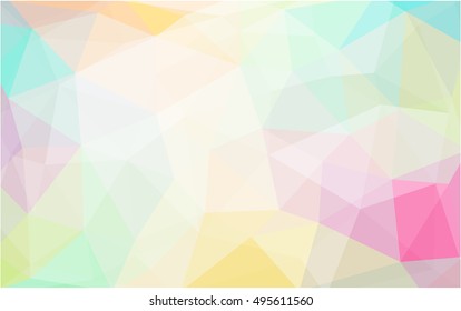 Light multicolor abstract polygonal template. A vague abstract illustration with gradient. A completely new template for your business design.