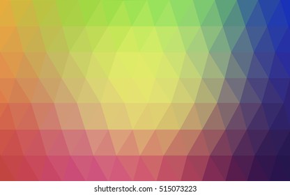 Light multicolor abstract polygonal template. Glitter abstract illustration with an elegant design. The template can be used as a background for cell phones.