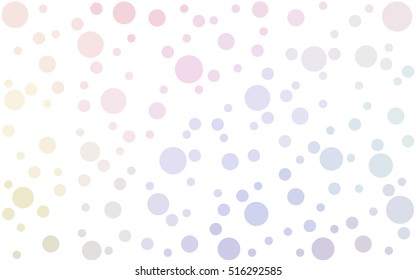 Light Multicolor abstract seamless pattern with circles. Geometry pattern for fabric. Textile background. Stock vector.