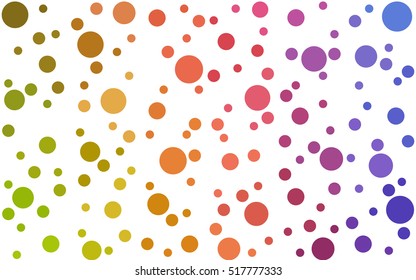 Light Multicolor abstract seamless pattern with circles. Geometry pattern for fabric. Textile background. Stock vector.