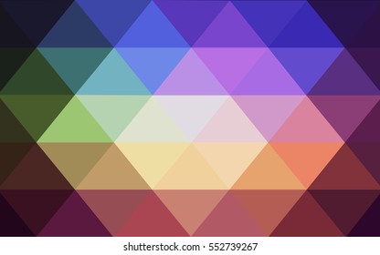 Light Multicolor abstract textured polygonal background. Vector blurry triangle design. Pattern can be used for background.
