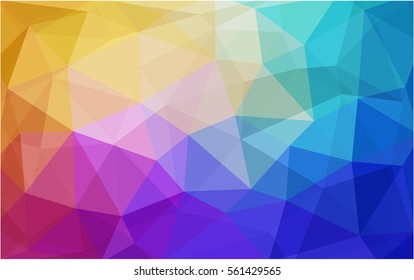 Light Multicolor abstract textured polygonal background. Vector blurry triangle design. Pattern can be used for background.