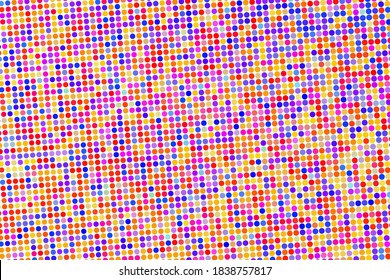 Light multicolor background, colorful vector texture with rainbow circles. Glitter abstract illustration with blurred drops of rain. Pattern for ads, leaflets, websites, web page, wallpaper, poster.