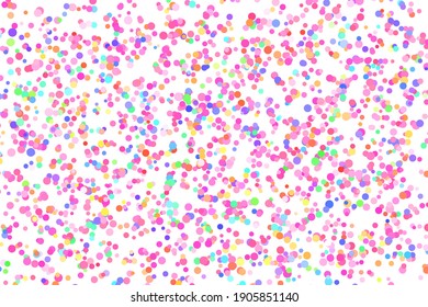 Light multicolor background  colorful vector texture and circles  Splash effect banner  Glitter dotted abstract illustration and blurred drops rain  Pattern for web page  wallpaper  poster  card 