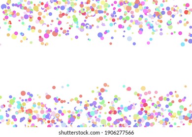 Fondo multicolor claro, textura vectorial colorida con círculos. Banner de efecto de salpicadura. Ilustración abstracta de puntos brillantes con gotas borrosas de lluvia. Patrón de página web, fondo de pantalla, afiche, tarjeta.