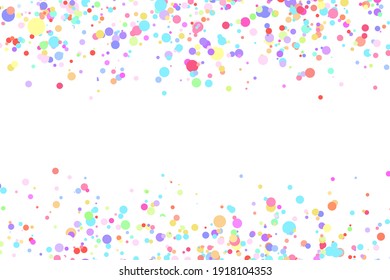 Fondo multicolor claro, textura vectorial colorida con círculos. Banner de efecto de salpicadura. Ilustración abstracta de puntos plateados brillante con gotas borrosas de lluvia. Patrón para página web, banner, afiche, tarjeta.
