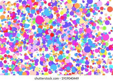 Light multicolor background, colorful vector texture with circles. Splash effect banner. Glitter silver dot abstract illustration with blurred drops of rain. Pattern for web page, banner,poster, card.
