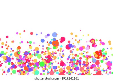 Fondo multicolor claro, textura vectorial colorida con círculos. Banner de efecto de salpicadura. Ilustración abstracta de puntos plateados brillante con gotas borrosas de lluvia. Patrón para página web, banner, afiche, tarjeta.