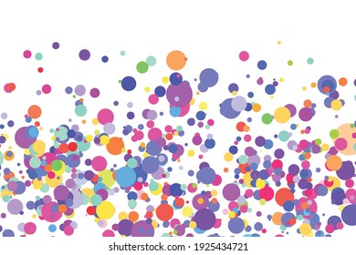 Light multicolor background, colorful vector texture with circles. Splash effect banner. Glitter silver dot abstract illustration with blurred drops of rain. Pattern for web page, banner,poster, card.