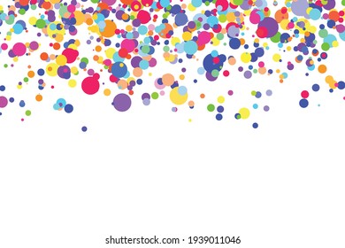 Light multicolor background, colorful vector texture with circles. Splash effect banner. Glitter silver dot abstract illustration with blurred drops of rain. Pattern for web page, banner,poster, card.