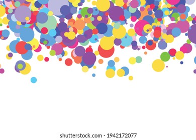 Light multicolor background, colorful vector texture with circles. Splash effect banner. Glitter silver dot abstract illustration with blurred drops of rain. Pattern for web page, banner,poster, card.