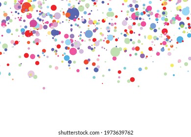 Light multicolor background, colorful vector texture with circles. Splash effect banner. Glitter silver dot abstract illustration with blurred drops of rain. Pattern for web page, banner,poster, card.