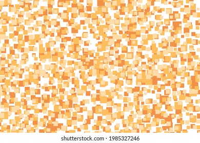 Fondo multicolor claro, textura vectorial colorida con cuadrados. Banner de efecto de salpicadura. Ilustración abstracta de puntos beige brillante con gotas borrosas de lluvia. Patrón para banner, afiche, tarjeta.