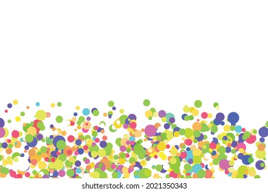 Light multicolor background, colorful vector texture with circles. Splash effect banner. Glitter silver dot abstract illustration with blurred drops of rain. Pattern for web, wallpaper, poster, card.