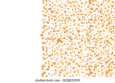  Heller mehrfarbiger Hintergrund, bunter Vektorstruktur mit Kreisen. Splash-Effekt-Banner. Glitter beige Punkt abstrakte Illustration mit unscharfen Tropfen Regen. Muster für Banner, Poster, Karte.