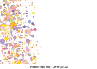 Light multicolor background, colorful vector texture with circles. Splash effect banner. Glitter silver dot abstract illustration with blurred drops of rain. Pattern for web page, banner,poster, card.
