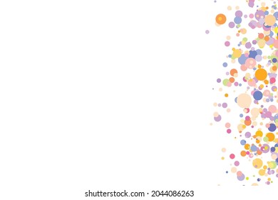 Light multicolor background, colorful vector texture with circles. Splash effect banner. Glitter silver dot abstract illustration with blurred drops of rain. Pattern for web page, banner,poster, card.