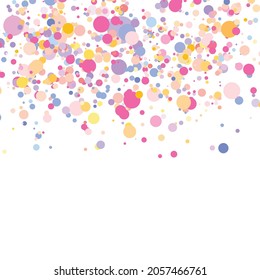 Light multicolor background, colorful vector texture with circles. Splash effect banner. Glitter silver dot abstract illustration with blurred drops of rain. Pattern for web page, banner,poster, card.