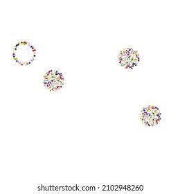 Light multicolor background, colorful vector texture with circles.  Splash effect banner. Glitter silver dot abstract illustration with blurred drops of rain. 