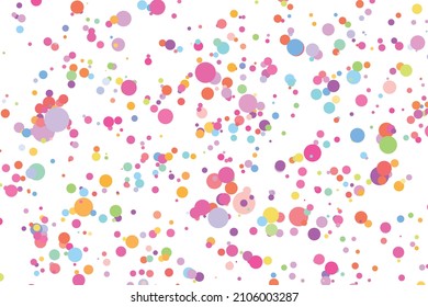 Light multicolor background, colorful vector texture with circles. Splash effect banner. Glitter silver dot abstract illustration with blurred drops of rain. Pattern for web page, banner,poster, card.