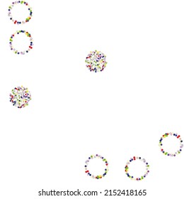 Light multicolor background, colorful vector texture with circles.  Pattern for web page, banner,poster, card. Glitter silver dot abstract illustration with blurred drops of rain. 