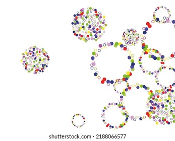 Light multicolor background, colorful vector texture with circles.  Splash effect banner. Glitter silver dot abstract illustration with blurred drops of rain. 