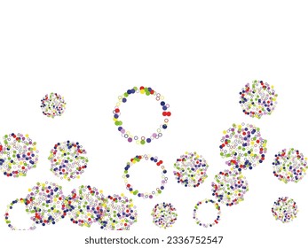 Light multicolor background, colorful vector texture with circles.  Pattern for web page, banner,poster, card. Design for business adverts.