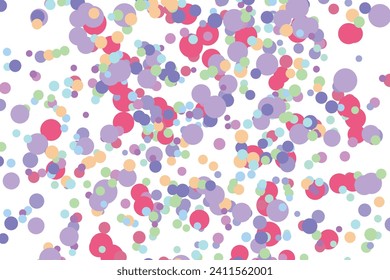 Light multicolor background, colorful vector texture with circles. Splash effect banner. Glitter silver dot abstract illustration with blurred drops of rain. Pattern for web page, banner,poster, card.