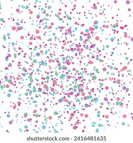 Fondo multicolor claro, textura vectorial colorida con círculos. Banner de efecto de salpicadura. Ilustración abstracta de puntos plateados brillante con gotas borrosas de lluvia. Patrón para página web, banner, afiche, tarjeta.